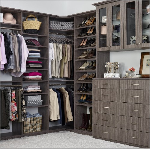 Custom organized drawers to provide hidden storage