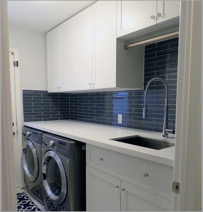 Custom laundry storage and organization solutions