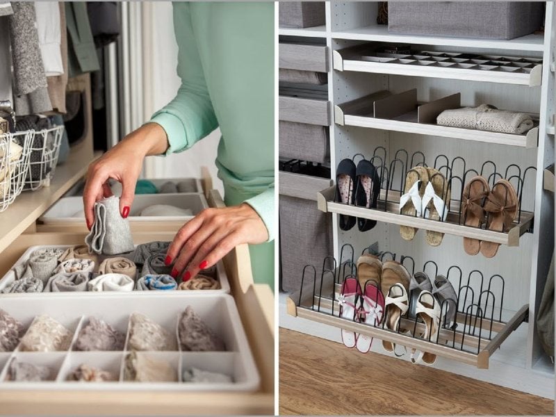 Custom closet for accessories storage