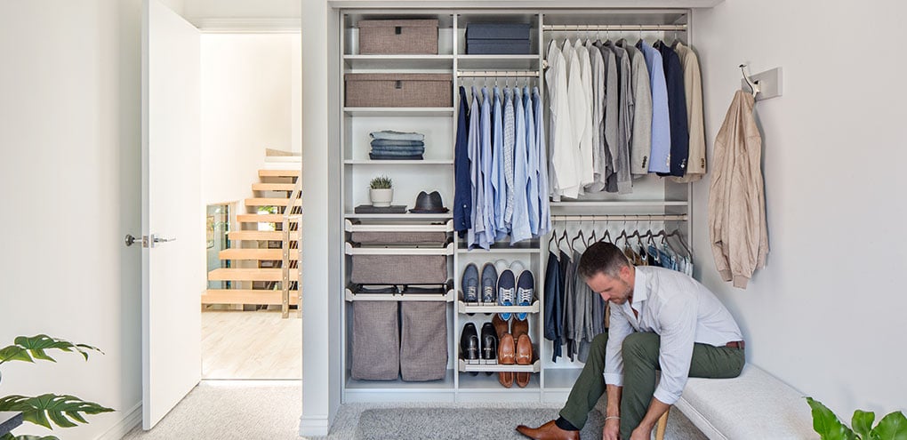 mens reach-in closet