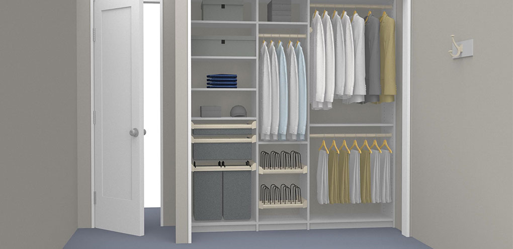 mens reach-in closet rendering